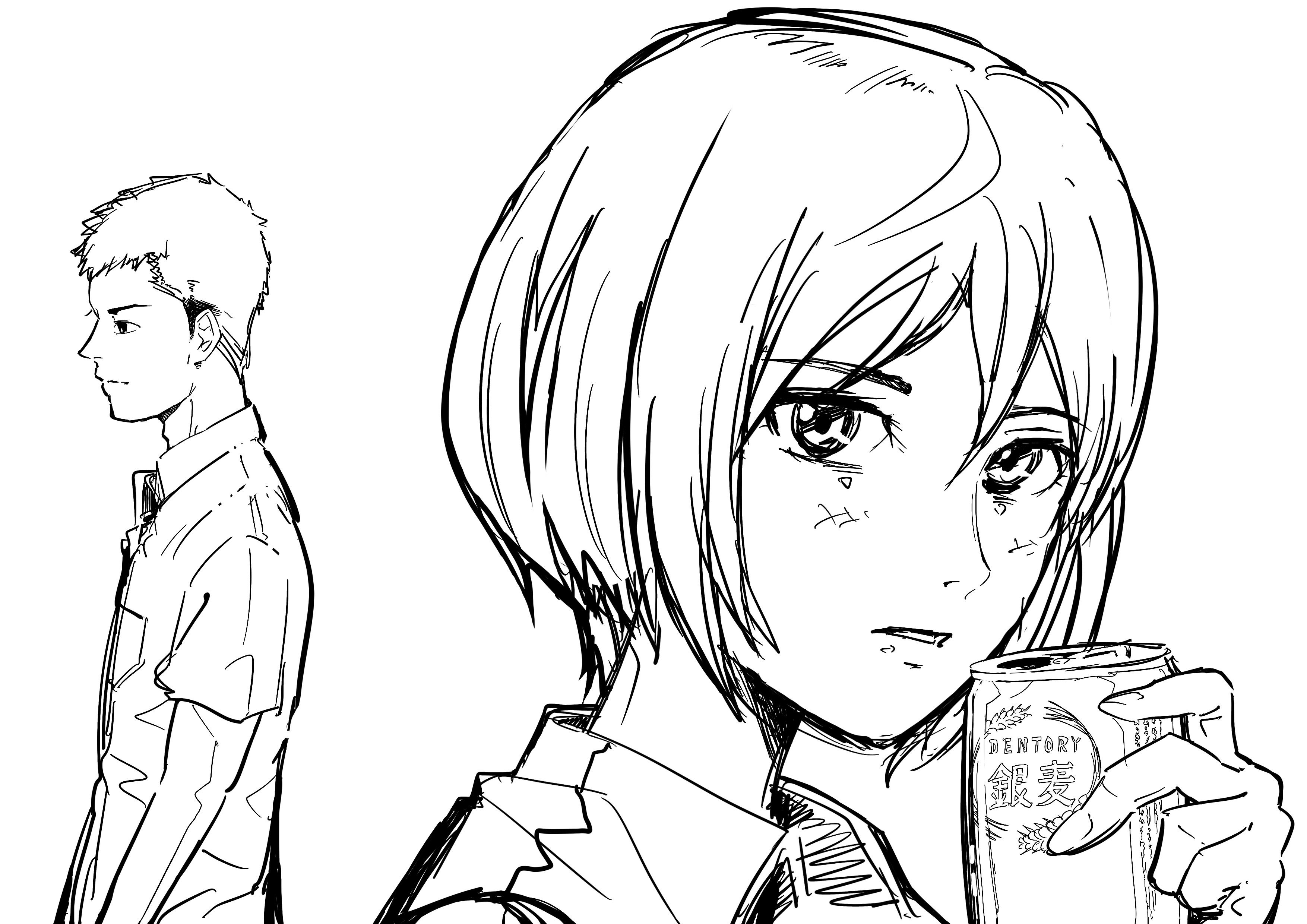 言の葉の庭オマージュ下書き