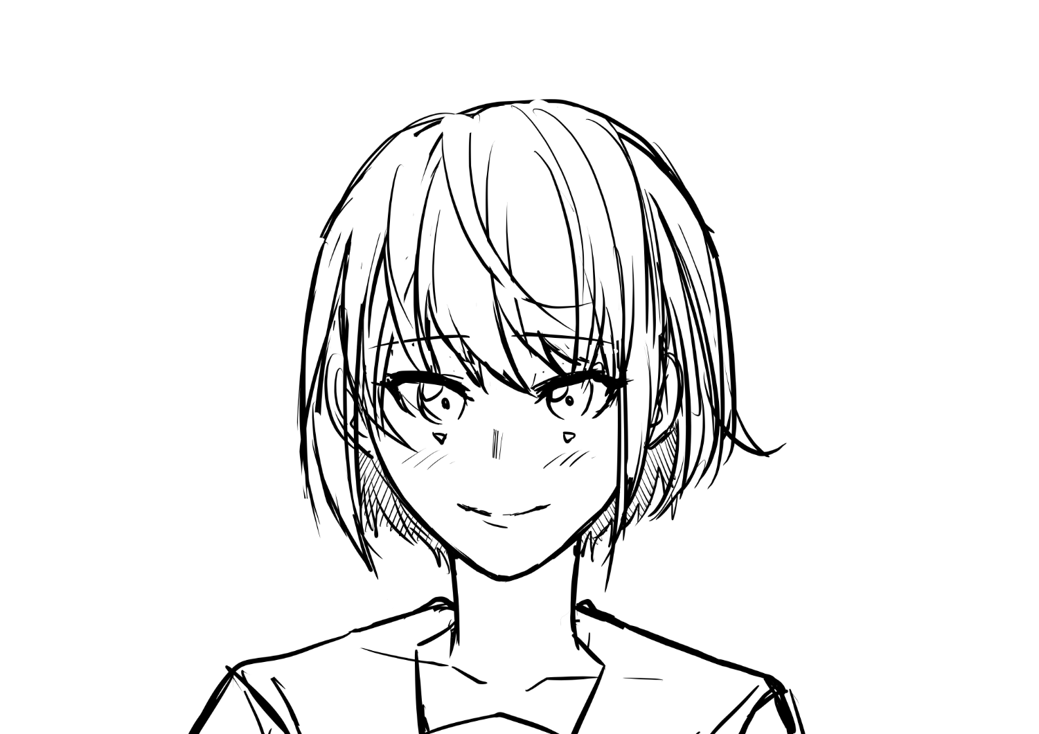 オリジナル少女下書きその2